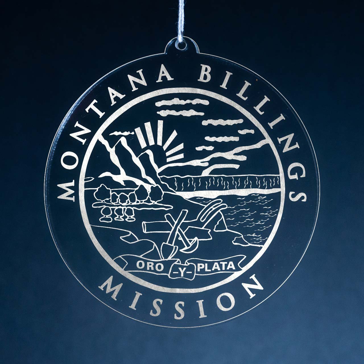 Montana Billings Mission Christmas Ornament - Latter-Day Saint LDS Missionary Gift - Book of Mormon