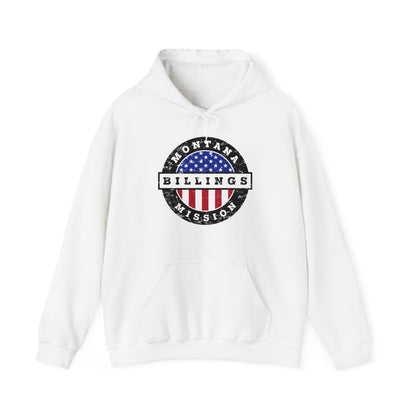 Montana Billings Mission Circular USA Flag Hoodie - Latter-Day Saint LDS Missionary Gift - Book of Mormon