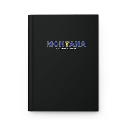 Montana Billings Mission Flag Title Black Hardcover Journal Matte - Latter-Day Saint LDS Missionary Gift - Book of Mormon