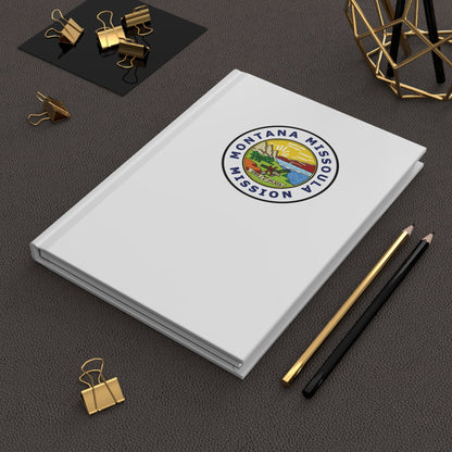 Montana Missoula Mission Logo Design White Hardcover Journal Matte - Mission Wishlist - LDS Missionary Gift Store