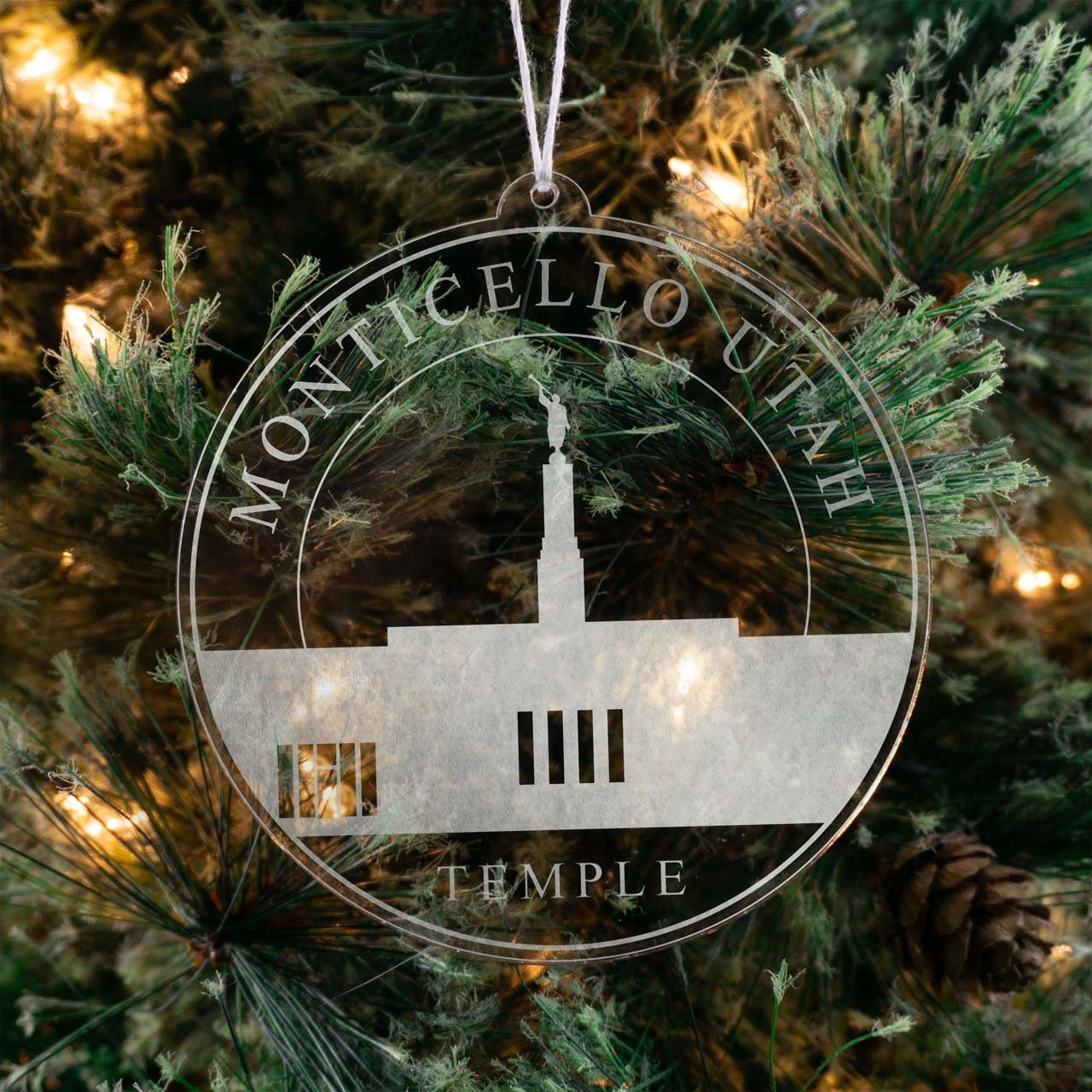 Monticello Utah Temple Christmas Ornament - Latter-Day Saint LDS Missionary Gift - Book of Mormon