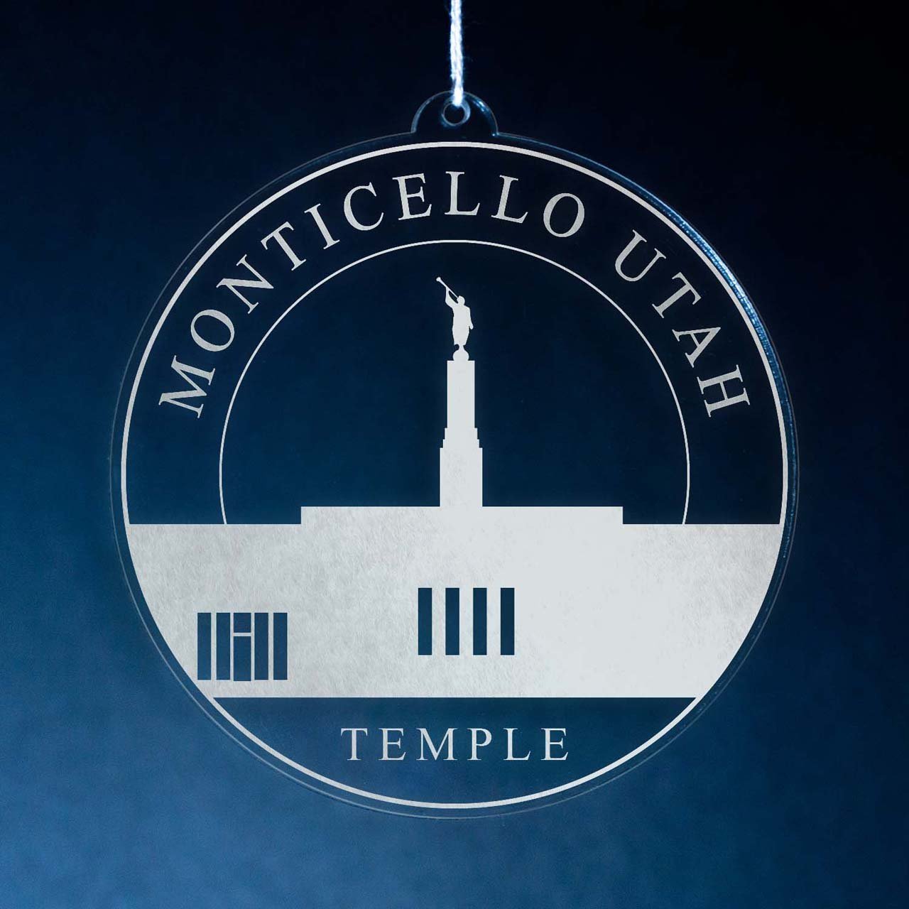 Monticello Utah Temple Christmas Ornament - Latter-Day Saint LDS Missionary Gift - Book of Mormon