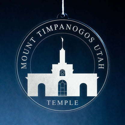 Mount Timpanogos Utah Temple Christmas Ornament - Latter-Day Saint LDS Missionary Gift - Book of Mormon