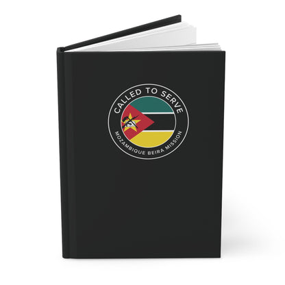 Mozambique Beira Mission Circle Flag Called to Serve Black Hardcover Journal Matte - Latter-Day Saint LDS Missionary Gift - Book of Mormon