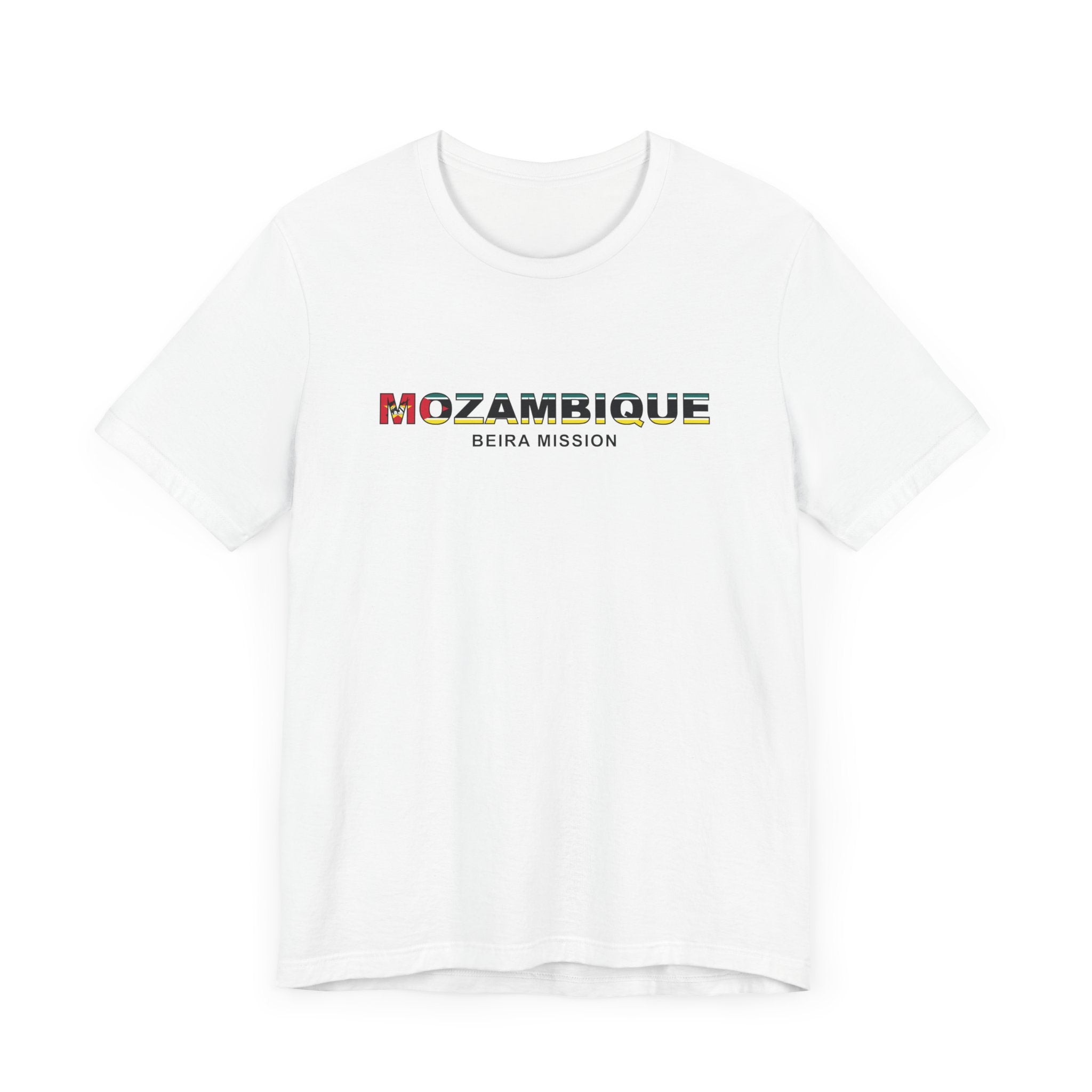 Mozambique Beira Mission Flag Title T-shirt - Latter-Day Saint LDS Missionary Gift - Book of Mormon