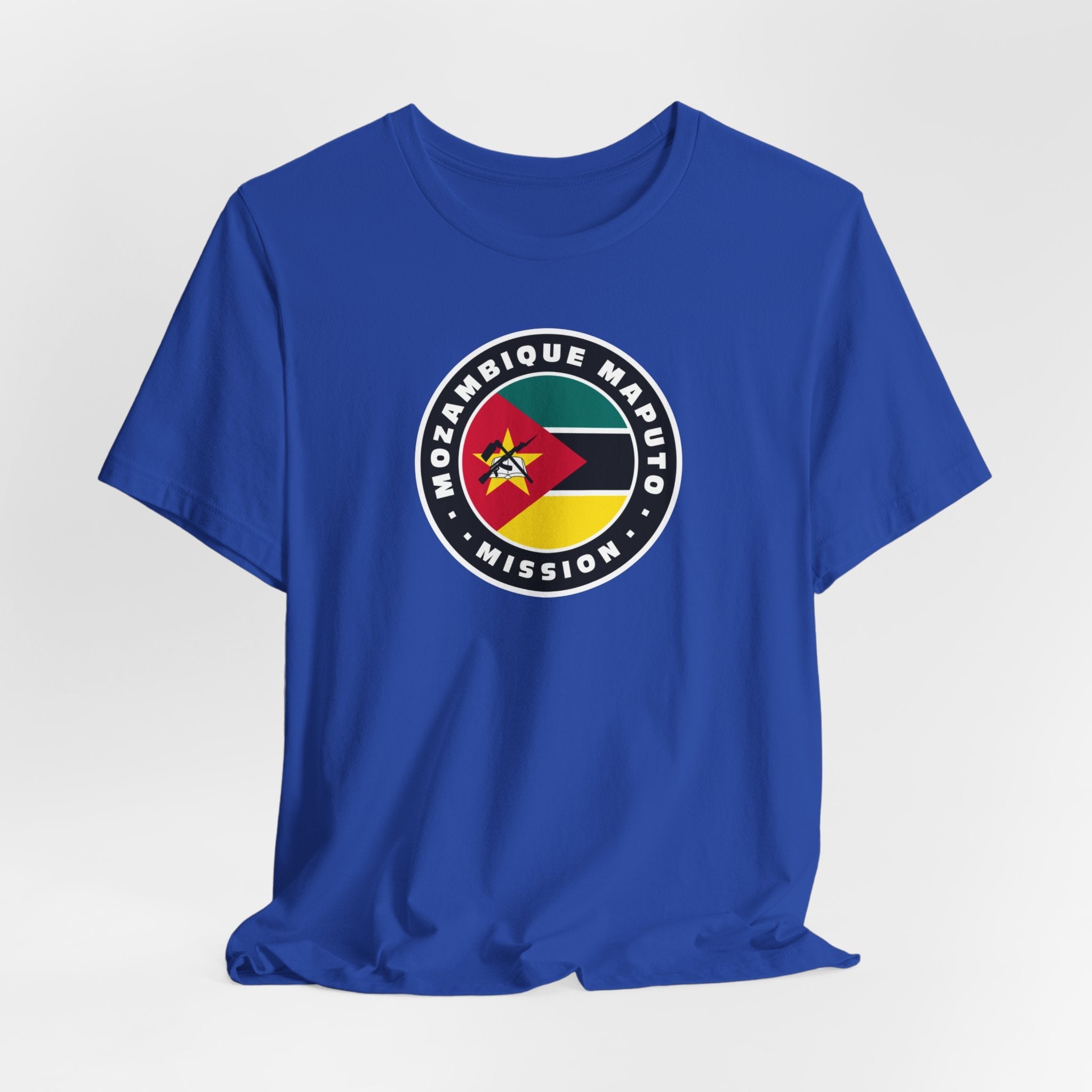 Mozambique Maputo Mission Flag Logo (Black Border) T-shirt - Latter-Day Saint LDS Missionary Gift - Book of Mormon