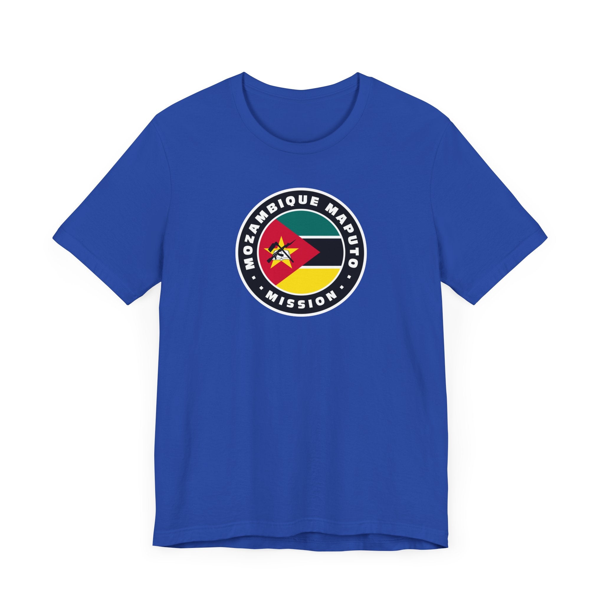 Mozambique Maputo Mission Flag Logo (Black Border) T-shirt - Latter-Day Saint LDS Missionary Gift - Book of Mormon