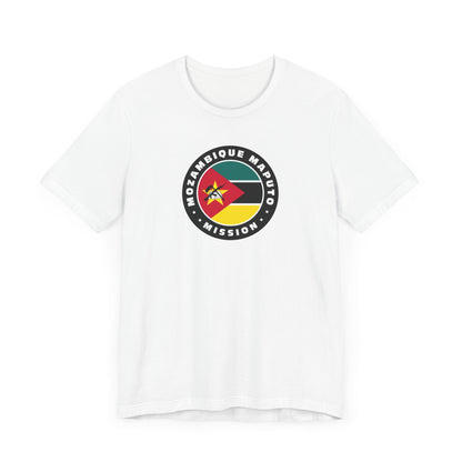 Mozambique Maputo Mission Flag Logo (Black Border) T-shirt - Latter-Day Saint LDS Missionary Gift - Book of Mormon