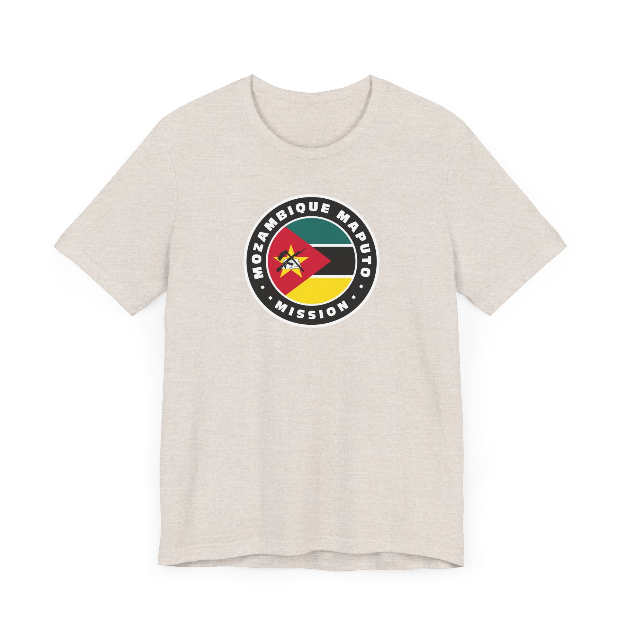 Mozambique Maputo Mission Flag Logo (Black Border) T-shirt - Latter-Day Saint LDS Missionary Gift - Book of Mormon