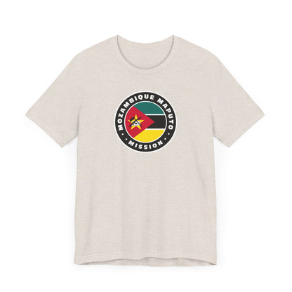 Mozambique Maputo Mission Flag Logo (Black Border) T-shirt - Latter-Day Saint LDS Missionary Gift - Book of Mormon