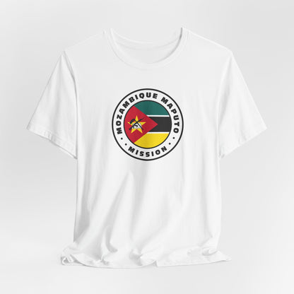 Mozambique Maputo Mission Flag Logo (White Border) T-shirt - Latter-Day Saint LDS Missionary Gift - Book of Mormon