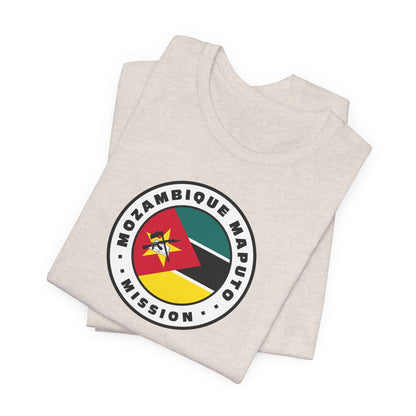 Mozambique Maputo Mission Flag Logo (White Border) T-shirt - Latter-Day Saint LDS Missionary Gift - Book of Mormon