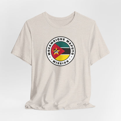 Mozambique Maputo Mission Flag Logo (White Border) T-shirt - Latter-Day Saint LDS Missionary Gift - Book of Mormon