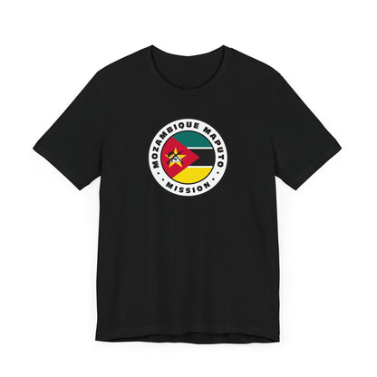 Mozambique Maputo Mission Flag Logo (White Border) T-shirt - Latter-Day Saint LDS Missionary Gift - Book of Mormon