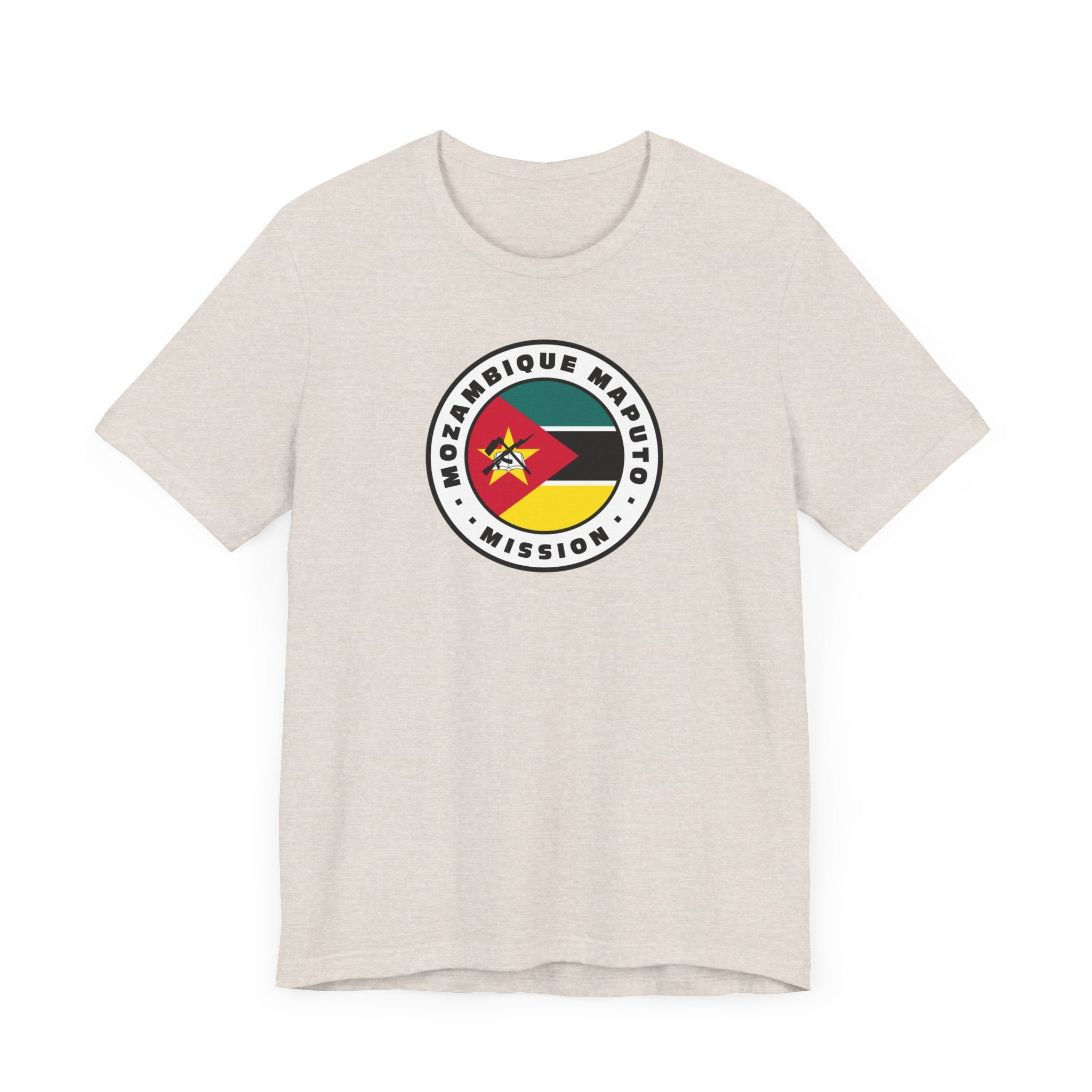 Mozambique Maputo Mission Flag Logo (White Border) T-shirt - Latter-Day Saint LDS Missionary Gift - Book of Mormon