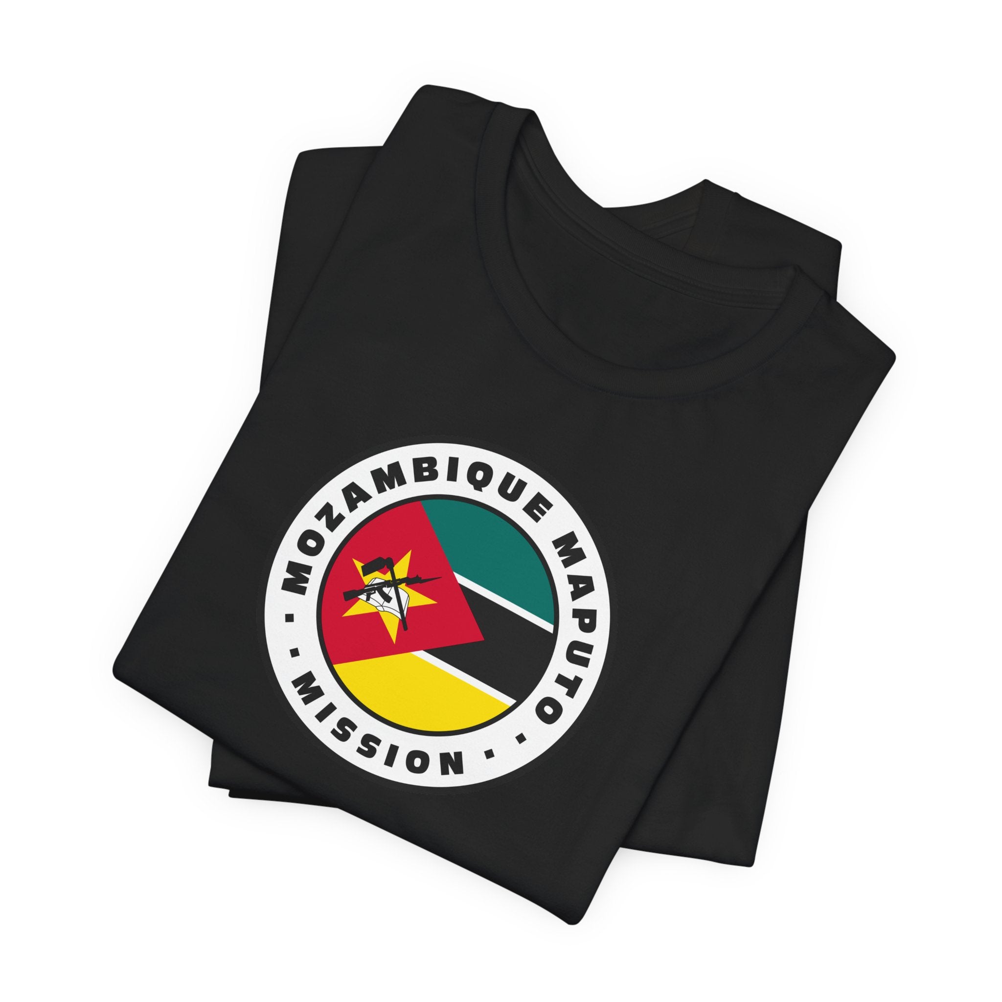 Mozambique Maputo Mission Flag Logo (White Border) T-shirt - Latter-Day Saint LDS Missionary Gift - Book of Mormon