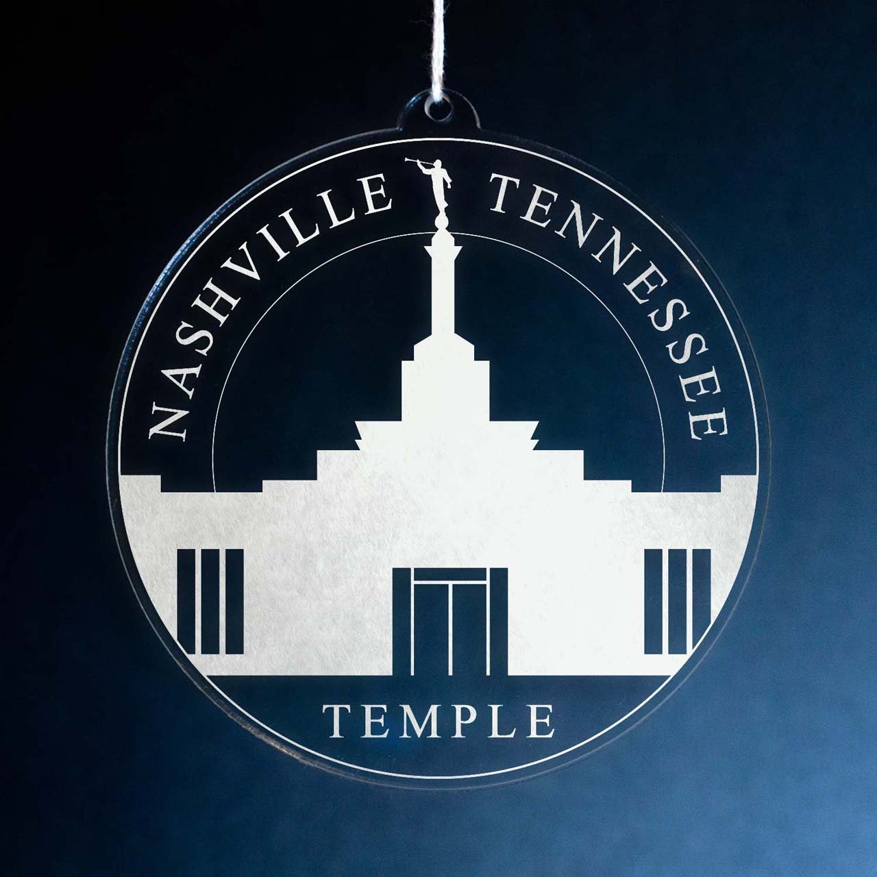 Nashville Tennessee Temple Christmas Ornament - Latter-Day Saint LDS Missionary Gift - Book of Mormon