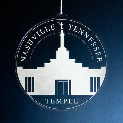 Nashville Tennessee Temple Christmas Ornament - Latter-Day Saint LDS Missionary Gift - Book of Mormon