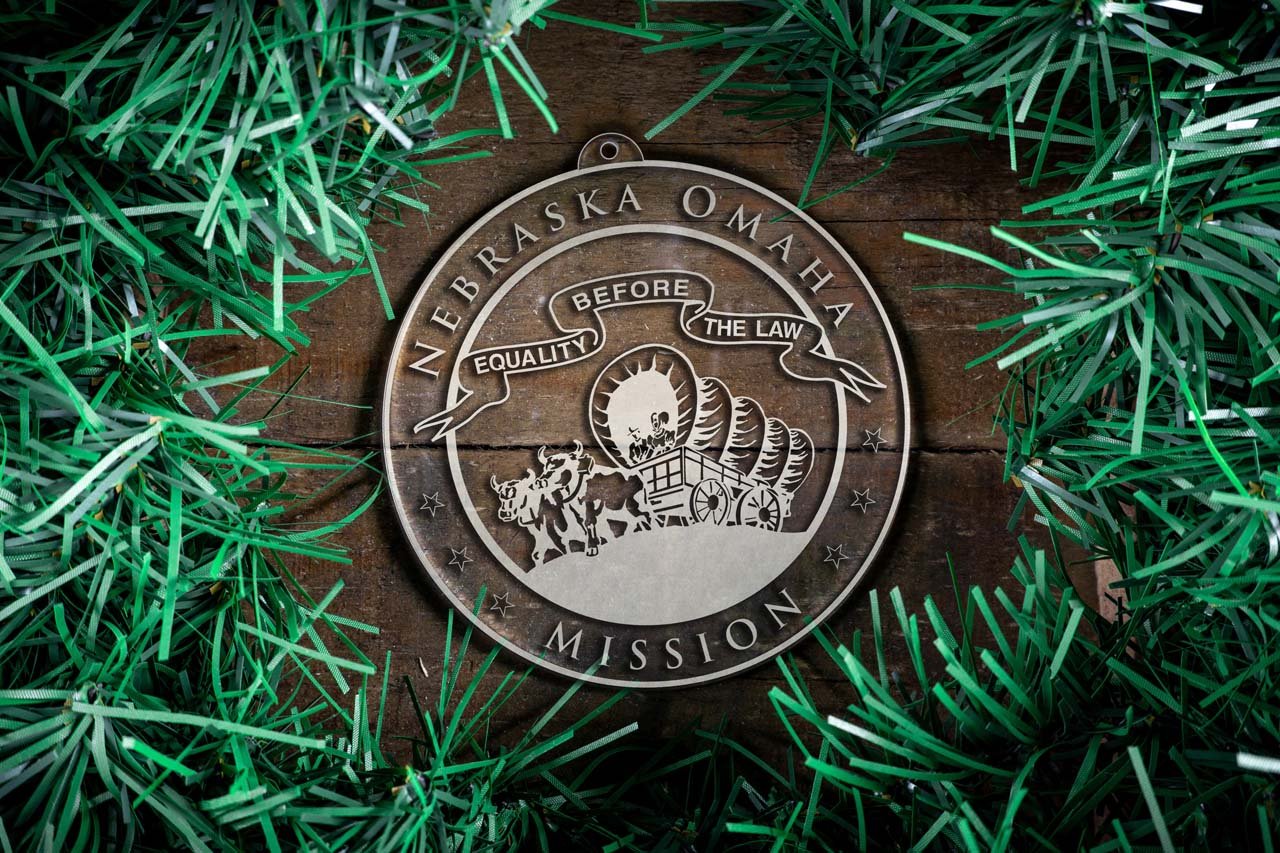 Nebraska Omaha Mission Christmas Ornament - Latter-Day Saint LDS Missionary Gift - Book of Mormon