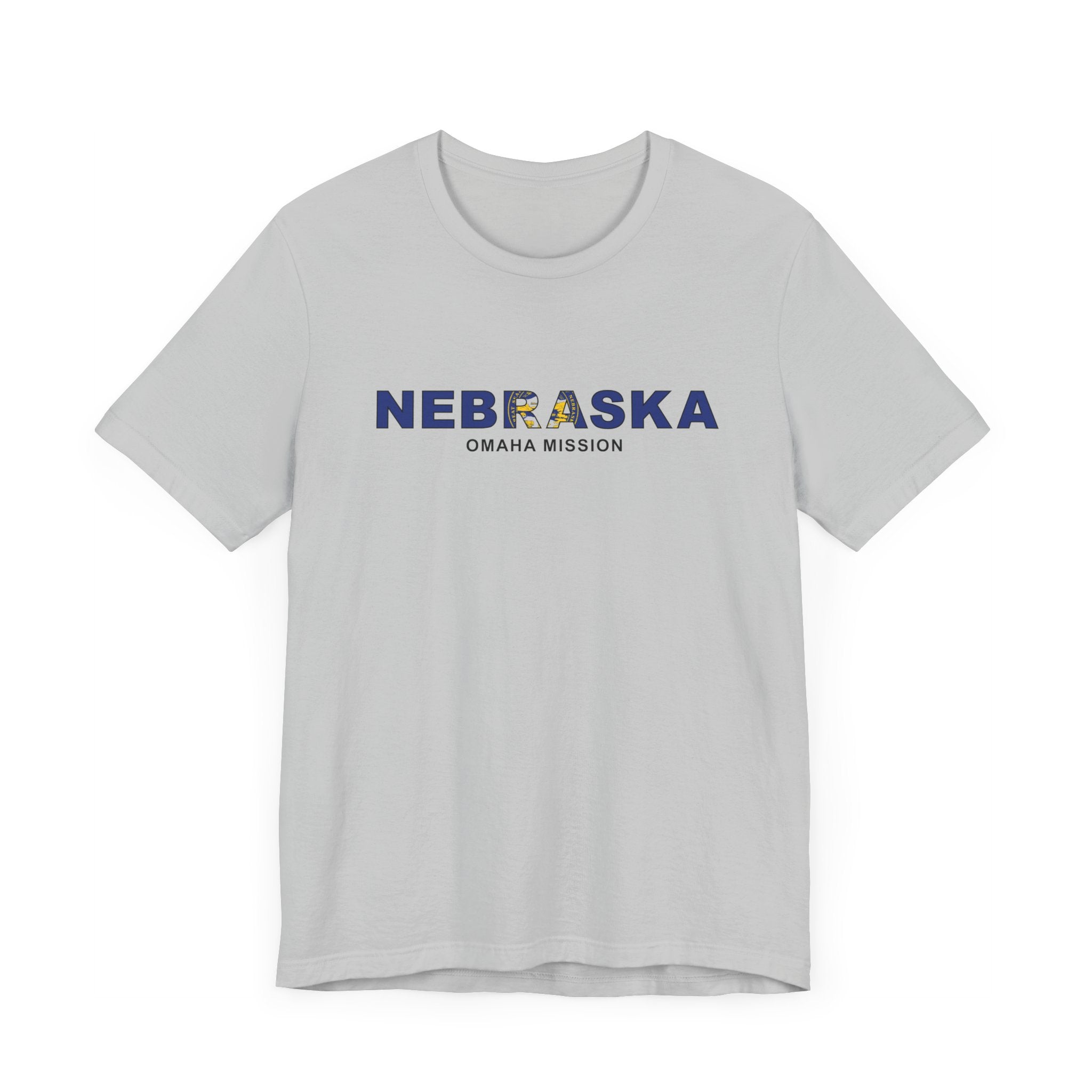 Nebraska Omaha Mission Flag Title T-shirt - Latter-Day Saint LDS Missionary Gift - Book of Mormon