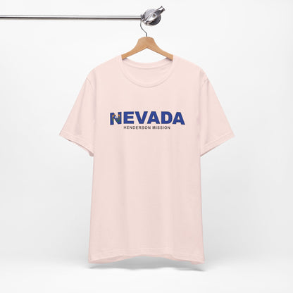 Nevada Henderson Mission Flag Title T-shirt - Latter-Day Saint LDS Missionary Gift - Book of Mormon