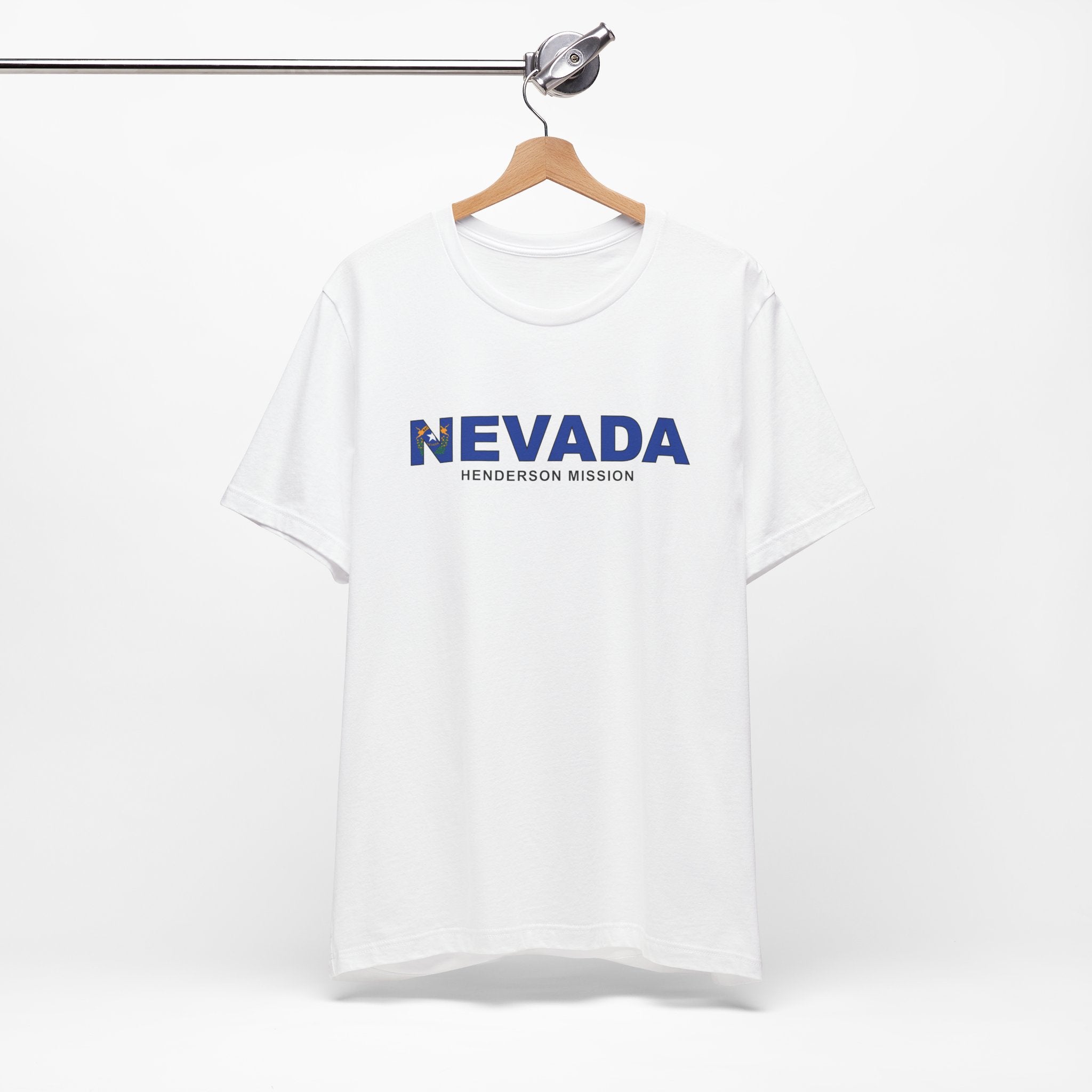 Nevada Henderson Mission Flag Title T-shirt - Latter-Day Saint LDS Missionary Gift - Book of Mormon