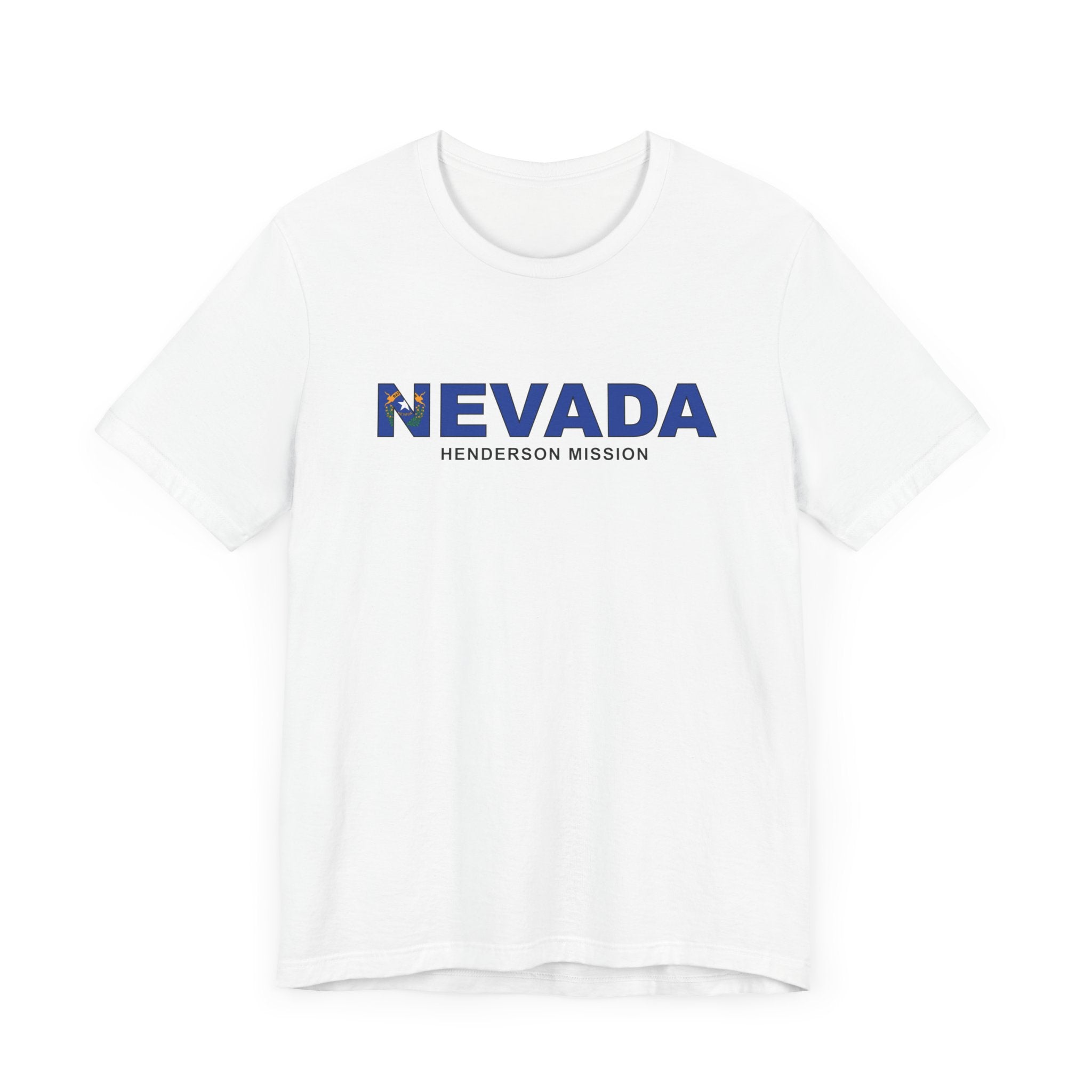 Nevada Henderson Mission Flag Title T-shirt - Latter-Day Saint LDS Missionary Gift - Book of Mormon