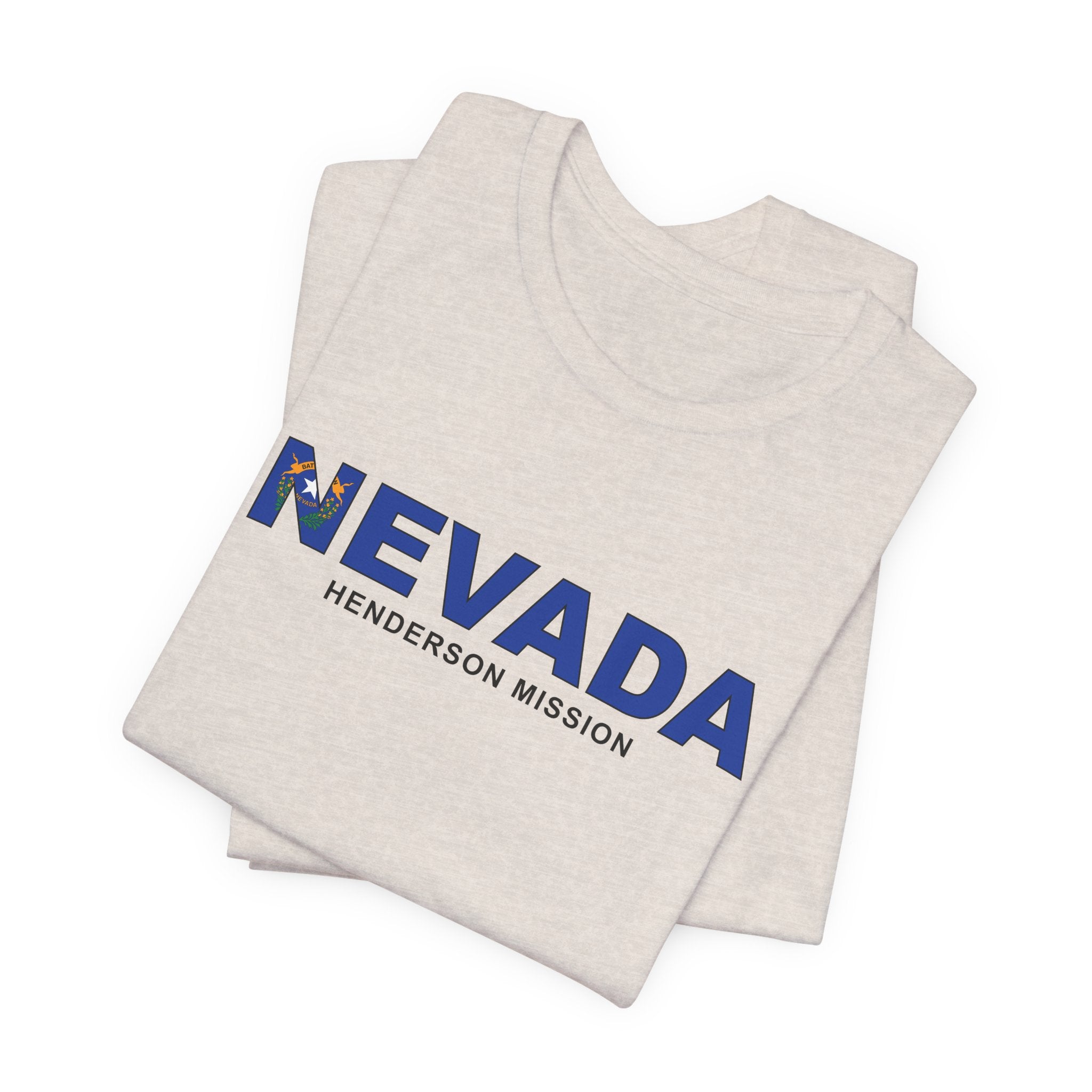 Nevada Henderson Mission Flag Title T-shirt - Latter-Day Saint LDS Missionary Gift - Book of Mormon