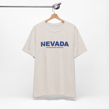 Nevada Henderson Mission Flag Title T-shirt - Latter-Day Saint LDS Missionary Gift - Book of Mormon