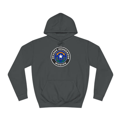 Nevada Henderson Mission State Flag Logo (Black Border) College Hoodie