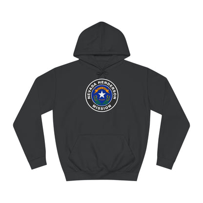 Nevada Henderson Mission State Flag Logo (Black Border) College Hoodie