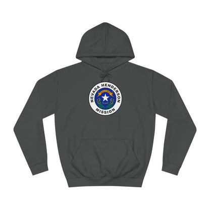 Nevada Henderson Mission State Flag Logo (White Border) College Hoodie