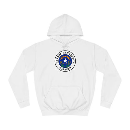 Nevada Henderson Mission State Flag Logo (White Border) College Hoodie