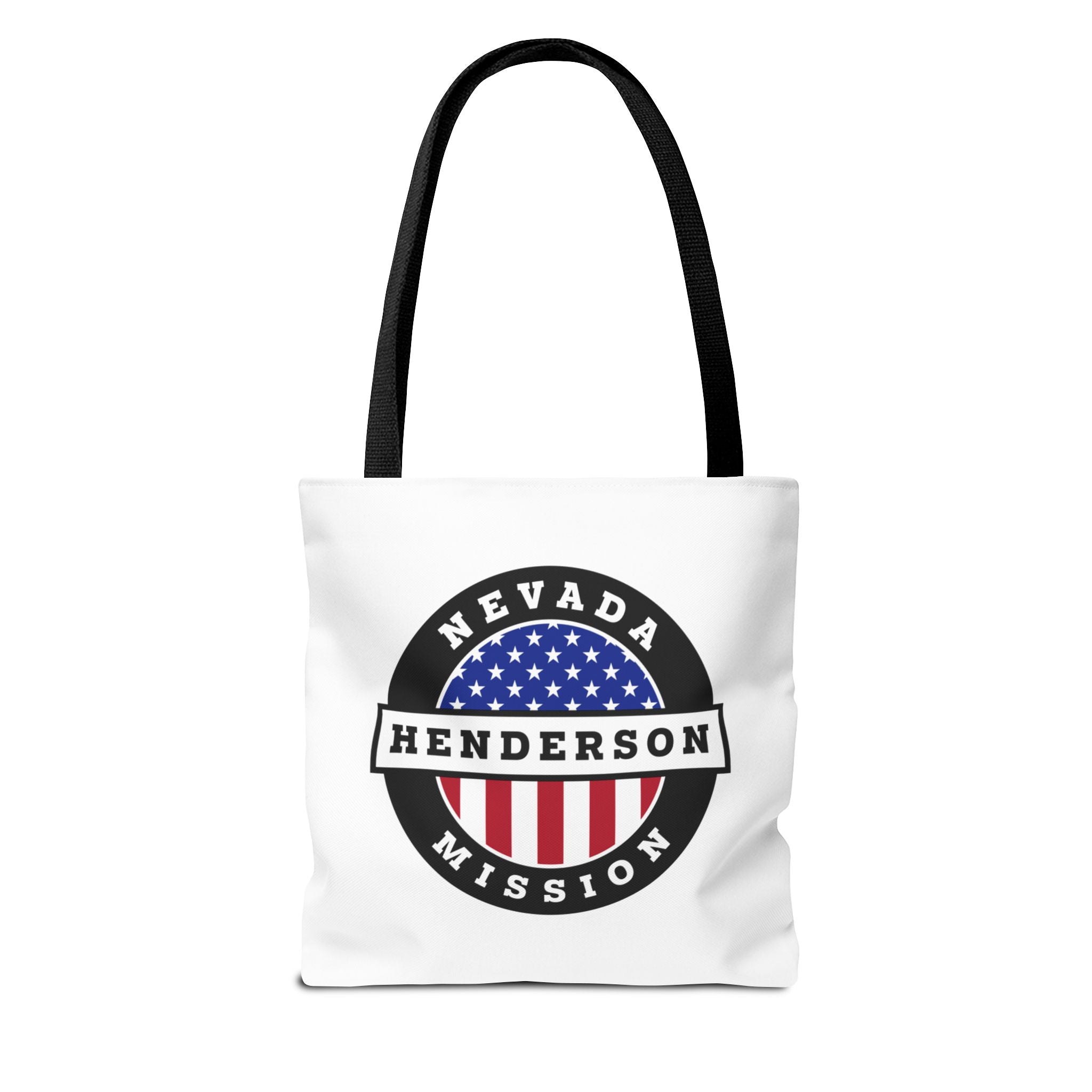 Nevada Henderson Mission USA Flag Logo Tote Bag White - Latter-Day Saint LDS Missionary Gift - Book of Mormon