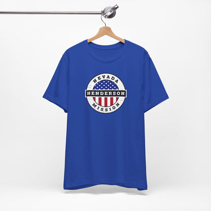 Nevada Henderson Mission Vintage Circular USA Flag T-Shirt - Mission Wishlist - LDS Missionary Gift Store