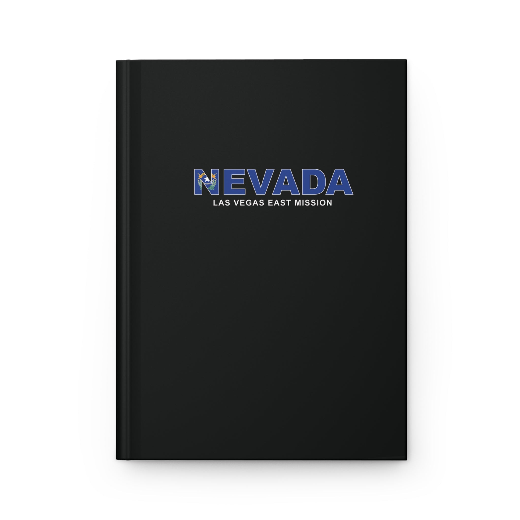 Nevada Las Vegas East Mission Flag Title Black Hardcover Journal Matte - Latter-Day Saint LDS Missionary Gift - Book of Mormon