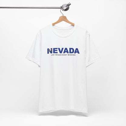 Nevada Las Vegas East Mission Flag Title T-shirt - Latter-Day Saint LDS Missionary Gift - Book of Mormon