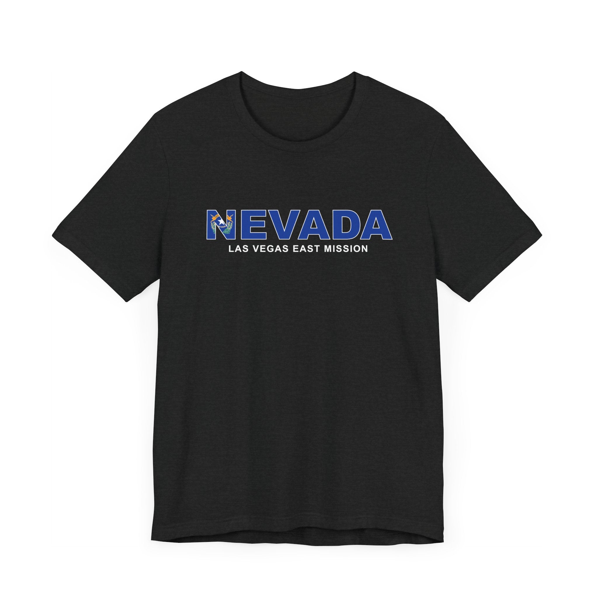 Nevada Las Vegas East Mission Flag Title T-shirt - Latter-Day Saint LDS Missionary Gift - Book of Mormon