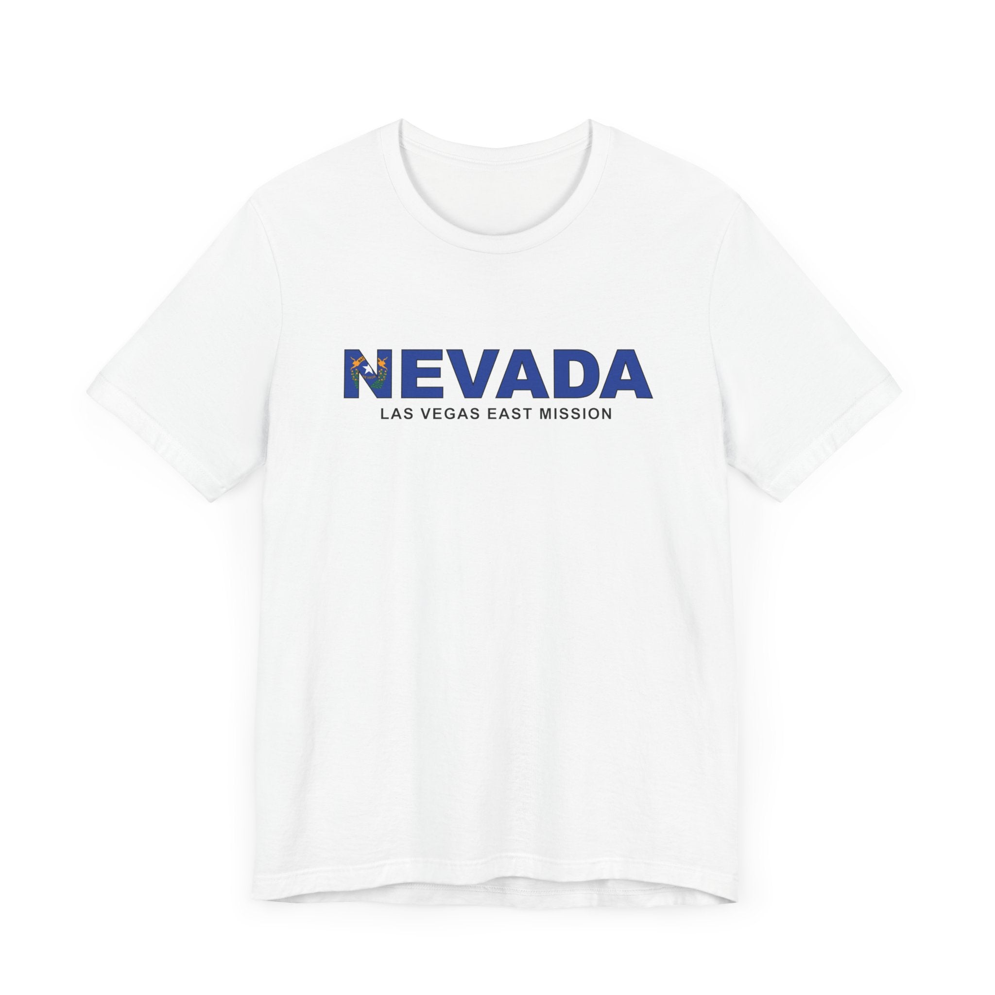 Nevada Las Vegas East Mission Flag Title T-shirt - Latter-Day Saint LDS Missionary Gift - Book of Mormon