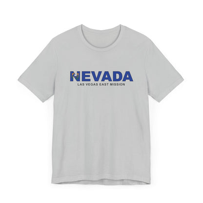 Nevada Las Vegas East Mission Flag Title T-shirt - Latter-Day Saint LDS Missionary Gift - Book of Mormon