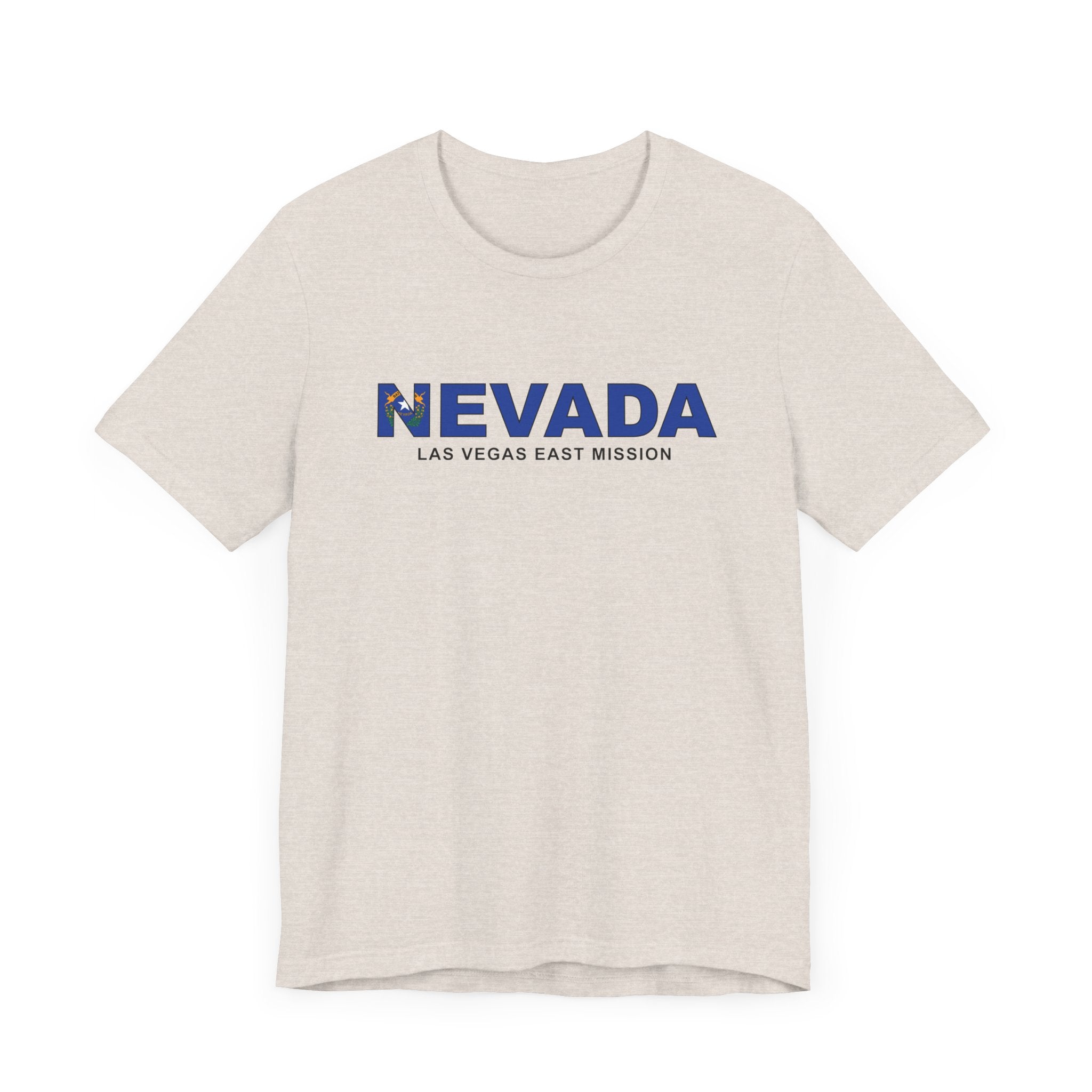 Nevada Las Vegas East Mission Flag Title T-shirt - Latter-Day Saint LDS Missionary Gift - Book of Mormon