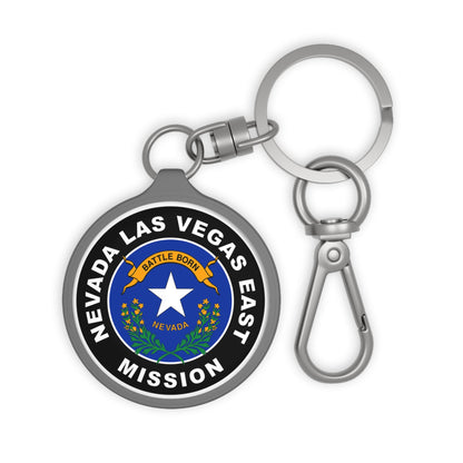Nevada Las Vegas East Mission State Flag Logo Key Tag - Latter-Day Saint LDS Missionary Gift - Book of Mormon