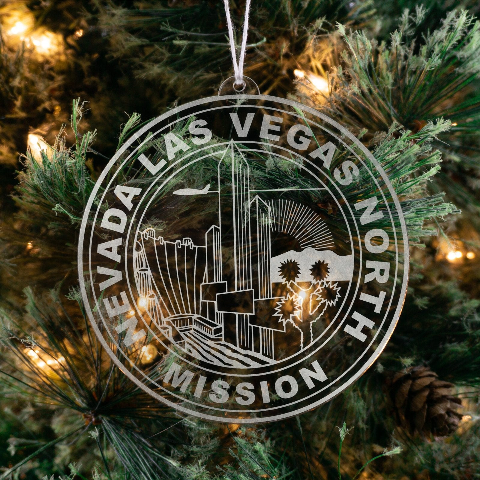 Nevada Las Vegas North Mission Christmas Ornament - Latter-Day Saint LDS Missionary Gift - Book of Mormon