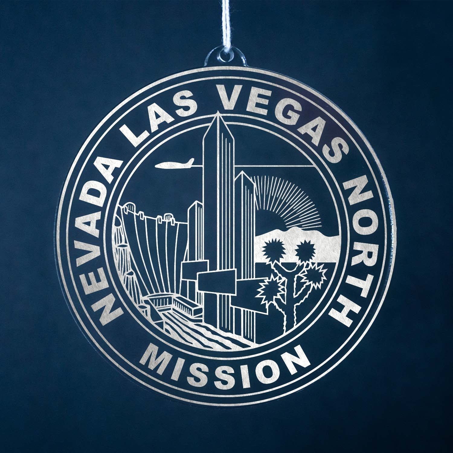 Nevada Las Vegas North Mission Christmas Ornament - Latter-Day Saint LDS Missionary Gift - Book of Mormon