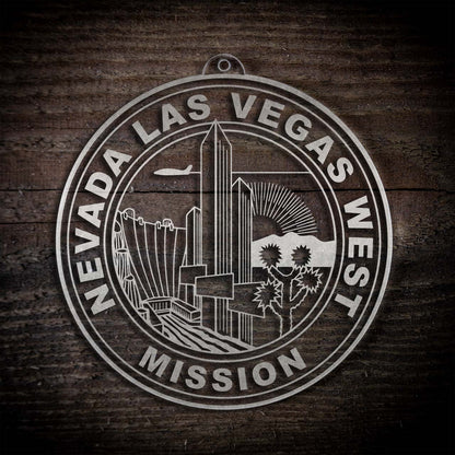 Nevada Las Vegas West Mission Christmas Ornament - Latter-Day Saint LDS Missionary Gift - Book of Mormon