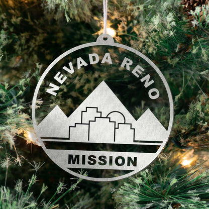 Nevada Reno Mission Christmas Ornament - Latter-Day Saint LDS Missionary Gift - Book of Mormon