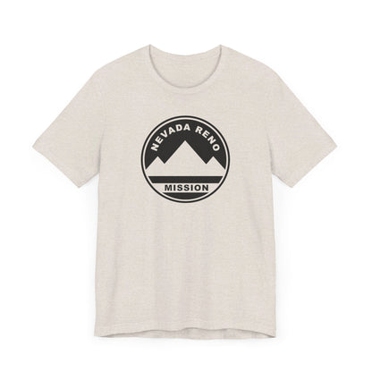 Nevada Reno Mission Circular Monochrome Logo T-Shirt - Latter-Day Saint LDS Missionary Gift - Book of Mormon