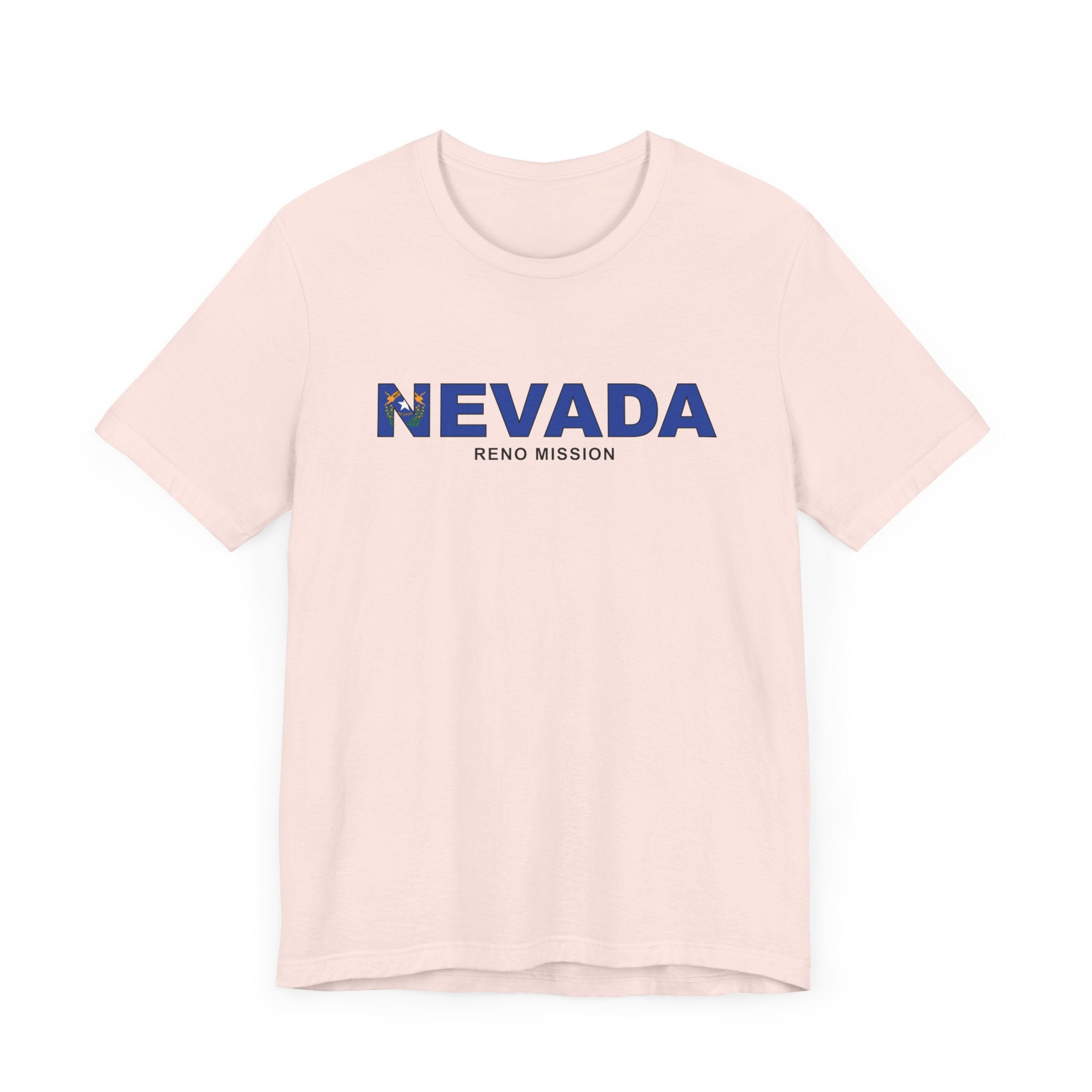 Nevada Reno Mission Flag Title T-shirt - Latter-Day Saint LDS Missionary Gift - Book of Mormon