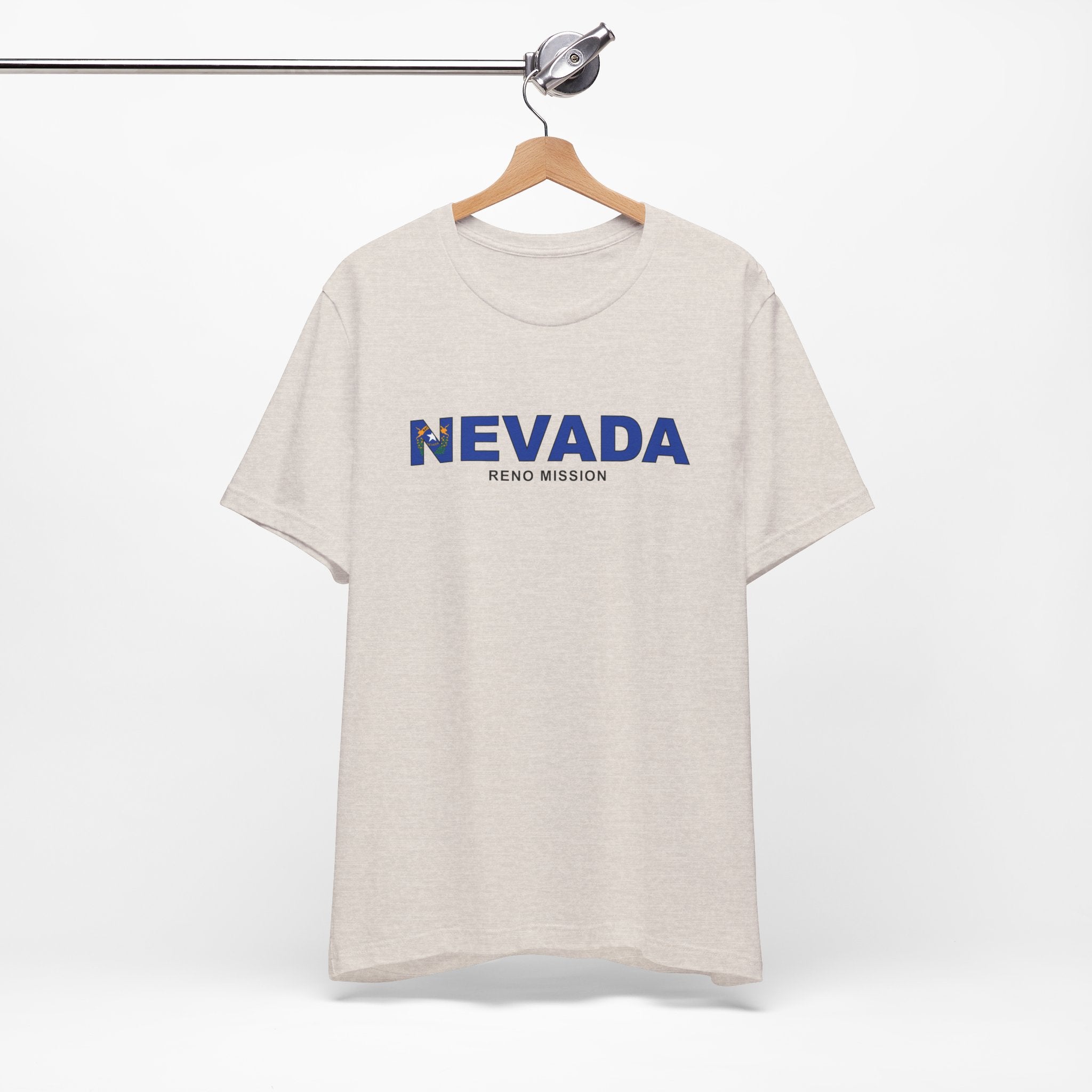 Nevada Reno Mission Flag Title T-shirt - Latter-Day Saint LDS Missionary Gift - Book of Mormon