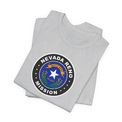 Nevada Reno Mission State Flag Logo (Black Border) T-shirt - Latter-Day Saint LDS Missionary Gift - Book of Mormon